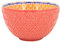 Red Ceramic Bowl 500ml Tuscany Bohemian Soup Salad 13cm Dia Mediterranean Design