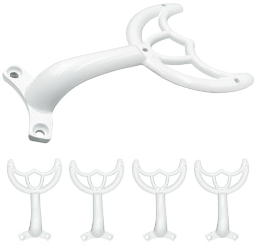Aginkgo 5 Pack Ceiling Fan Replacement Blades Arm for 42 inch Brass Fan Blade Arm (Bright White)