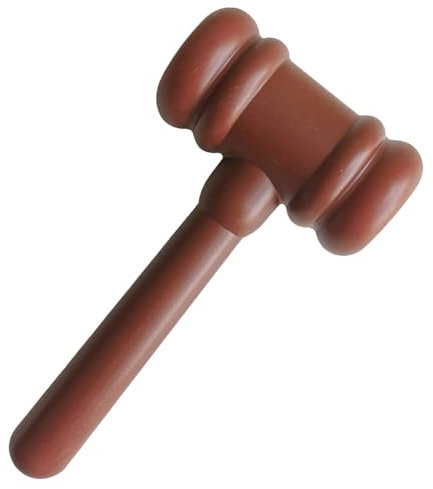 Mazo de juez de juguete para niños,Mazo de juez | Martillo de utilería para abogados,Juguete de mazo de sala de justicia, accesorio de disfraz de mazo de juez, accesorios de disfraz de justicia para f