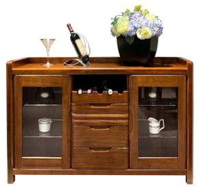 Chinesischer Stil Holz Sideboard Weinschrank für Küche und Wohnzimmer Aufbewahrung