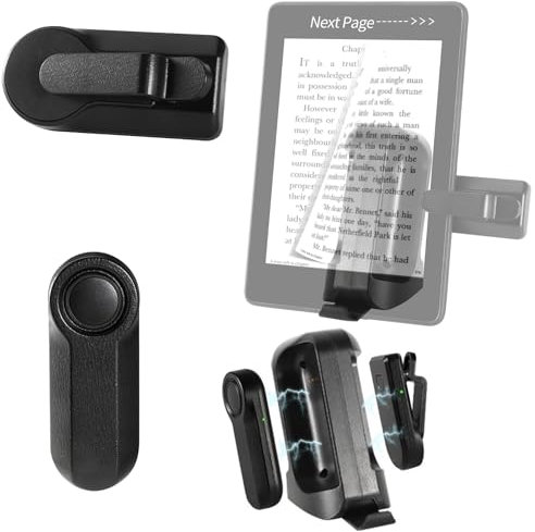Page Turner for Kindle Reading with Remote Control, Page Turner for Kindle Paperwhite Accessories Ipad Reading Kobo Surface Comics/Novels Phone Tablets Android Taking Photos Camera Video Recording