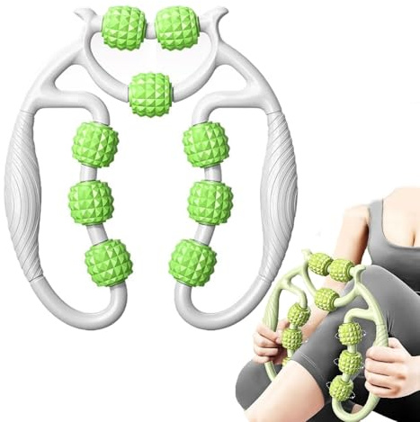 leg massager roller,Bein Massage Roller,Bein Massagegerät, Massageroller Beine, Massagerolle Mit Griff Bein,Dünnes Beinfett, Fördert Die Durchblutung, Massageroller, Geeignet Für Bein, Fuß, Armmassage