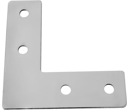 KLAK 40 - Verbinderplatte - L - 110x110mm Aussen L-Schnekel Flachverbinder 40x40 Aluprofil - 1 Stück