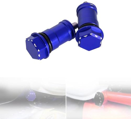 Bulloni esagonali CNC compatibili con Monkey 125 2018-2025 ganci in alluminio per sella e viti per sella (blu)