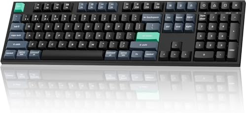 Keychron B36 2.4 GHz Wireless Bluetooth Keyboard Silent Typing 100% Full-Size Layout Launcher Support with Numeric Keypad Ergonomic Angle Compatible for Mac Windows Linux, US ANSI Layout