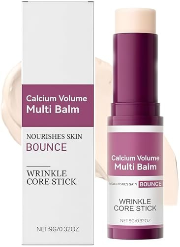 Zytuuob Calcium Multi Balm, Anti-Aging & Straffender Hautpflegestift, Feuchtigkeitsspendend, Straffende Haut, Mildert Linien und Augenringe, Geeignet für trockene und empfindliche Haut (1PCS)