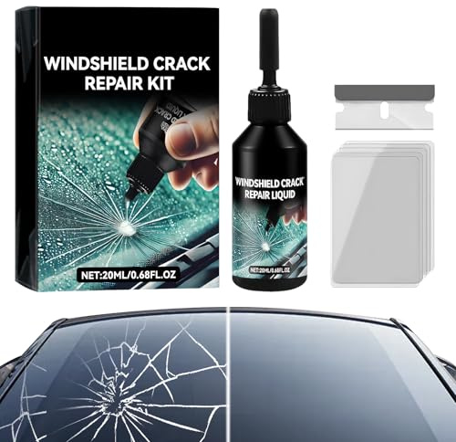 aspringe Steinschlag Reparaturset Windschutzscheibe, 2026 Neu Windshield Crack Repair Kit, Windschutzscheibe Reparaturset, Glas Cracks Reparatur Set, Zur Reparatur Löchern und Rissen (1 Stück)