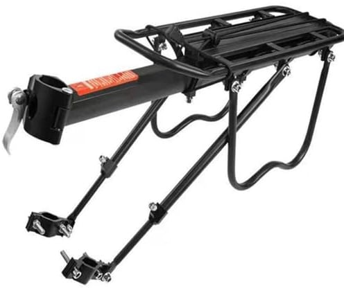 Vélo Porte-Bagage, Universel Réglable Transporteur Porte-Bagages Arrière de Vélo, Installation Rapide avec Réflecteur, Alliage d'Aluminium Vélo Racks, Charge Maximale 50 kg
