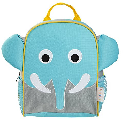 smileBaby Kinder Rucksack für den Kindergarten und Freizeit blauer Elefant