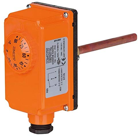 FeWaSol Termostato HVAC Controlador TC 200 A, Longitud 200 mm, Regulador 0-90 °C, Naranja, BACnet MS/TP, Rectangular