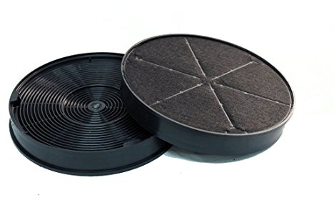 Lot de 2 filtres à charbon actif pour hotte aspirante Siemens & Bosch LZ55651, LZ55650, 748733 et 00748733