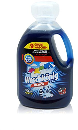 Waschkönig Vollwaschmittel Black 3,305l 3l flüssiges Vollwaschmittel Waschgel Gel