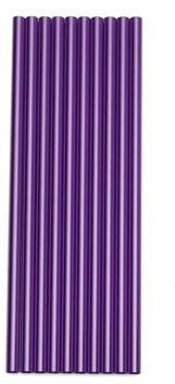 TuToy 10Pcs / Set En Aluminium Paille À Boire Pailles Réutilisables Slurpee Cocktail Paille À Boire Fournitures De Fête - Violet