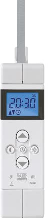 WIR elektronik, eWickler Comfort FUNK COMPAcT, eW540-M, kleinste Gurtwickler, bis 9 kg, für 15 mm Gurtbandbreite, Fahrtzeiten einstellbar, inkl. Netzstecker