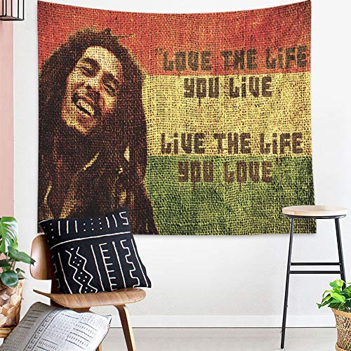 SESERRYY Bob Marley Wandteppich Wandbehang Wandkunst Dekor Raumteiler Deckendekor Fenstervorhänge Wohnheim Dekor Wohnzimmer Schlafzimmer, 59x78inch 150x200cm