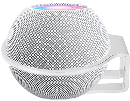 ASHATA Wandhalterung Ständer für Homepod,Lautsprecher Halterung Ständer aus Aluminiumlegierung,Wandlautsprecher Wandhalterung Regal für Küche,Schlafzimmer,Badezimmer(Silber)