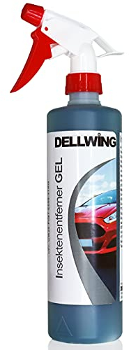 DELLWING Insektenentferner Gel 500ml Sprühflasche – Löst mühelos Insekten und Harze – Der Kalkblocker reduziert Mineralflecken auf dem Lack & Kunststoff – Perfekte Haftung an der Oberfläche