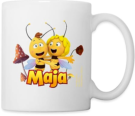 Spreadshirt Biene Maja Freundschaft Mit Willi Tasse, One size, Weiß