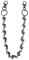 LANCHEN Gothic Jeans Totenkopf Kette Punk Skelett Hose Hose Biker Geldbörse Kette