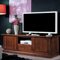 Mar.c.a. Design, Mueble TV Salón Clásico de Madera, Nogal Oscuro - Soporte TV con Estante, Cajón y Puertas Laterales - 160x45x56H - Made in Italy
