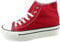 Ladies Canvas Trainers Shoes Women Sneakers Platform Lace Up Pumps Casual Boots Size Red 6