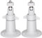 2pack Security Camera Metal Wall/Ceiling Mount, Adjustable Indoor/Outdoor Mount Compatible with Arlo, Arlo Pro 2 3, Arlo Ultra CCTV Camera and Compatible Camera with 1/4 Screw Head(White)