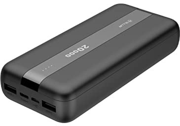 TELLUR PBC203 tragbares Ladegerät 20.000 mAh, Li-Polymer, Kurzschluss, Überladung, Überentladung, Überstrom, LED-Anzeige Batteriestandsanzeige