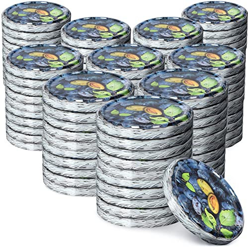 Couvercle à vis Kadax FI82 mm, ensemble de couvertures torsadés en métal, couvercle de remplacement pour pots Mason, couvercle avec 6 dents d'orge pour verres à collision et pots Mason