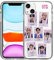 Fashion-BTS-6 Schutzhülle für iPhone 13, cooles, einzigartiges Design, weiches TPU, stoßfest, transparent, für Herren/Damen/Mädchen/Jungen