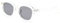 kachawoo TR90 Polarisierte Sonnenbrille für Frauen Mens Square Polygon Retro Vintage Sonnenbrille Dicker Rahmen Luxus Brand Design Brillen (clear with grey)