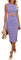 Uusollecy Abito estivo da donna, taglio out, con fessura, bodycon, elegante, senza maniche, girocollo, lunghezza al ginocchio, tinta unita, A-viola., M