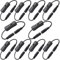 VISSQH 10pcs Powe Interrupteur Câble Interrupteur DC 12V Interrupteur DC 5.5mm x 2.1mm Câble pour Interrupteur de Bande LED Interrupteur DC Prise pour Bande LED et Appareils DC 5V 9V 12V 24V, Noir