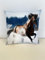 CB Home & Style Outdoor Garten Kissen Wasserabweisend 45 x 45 cm Weihnachten Winter (Pferd)