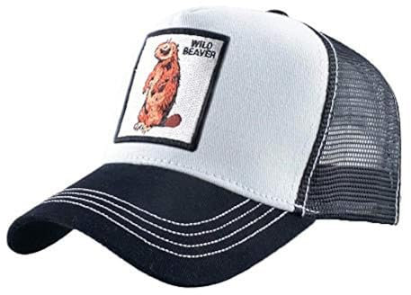 ZXRSJBL Tierdruck Mesh Trucker Cap mit Knopf hinten Bestickt Patch Baseballmütze