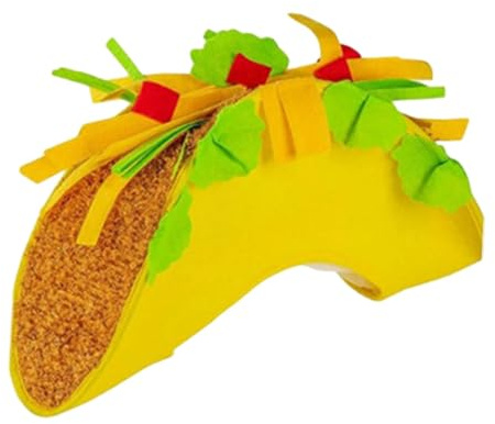 LOVIVER Mexikanischer Hut, Kopfschmuck, niedlicher Cartoon-Selfie-Hut, mexikanische Partydekorationen, Kostümhut, Zubehör für Halloween, Karneval, Taco 20cmx40cm