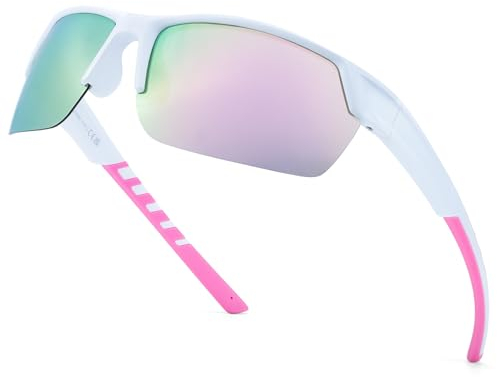 Myiaur Sport Sonnenbrillen Damen Polarisiert - Unzerbrechlich Frame Lightweight UV400 Schutz Radfahren Shades