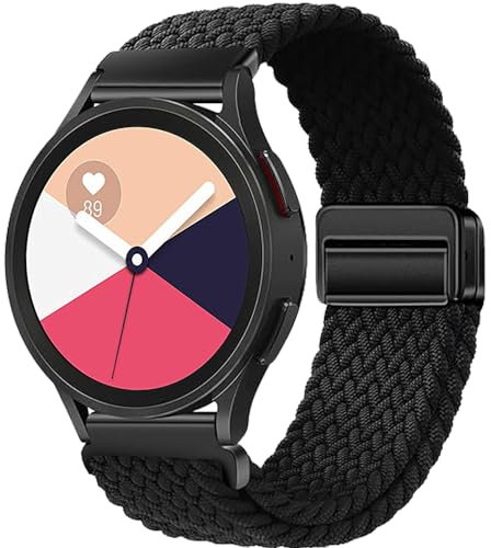 Magnetico Cinturino per Garmin Venu 2 Plus/Venu Sq/Sq 2, 20mm Nylon Sport Bracciali Cinturini di Ricambio per Garmin Vivoactive 3/Vivomove 3/Style/Luxe/Trend/HR, Forerunner 245/645 Music
