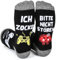Aurasky Lustige Socken Zocken Geschenk, Zocker Socken mit Spruch BITTE NICHT STÖREN ICH ZOCKE, Gaming Socken Geschenke für Männer, Coole Geschenke für Teenager