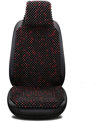 Natürliche Holzperlen Autositzbezug Kissen atmungsaktiv handgewebt, 4 Farben, 1-PCS / 2-PCS (Farbe: B, Größe: 1 Stück)