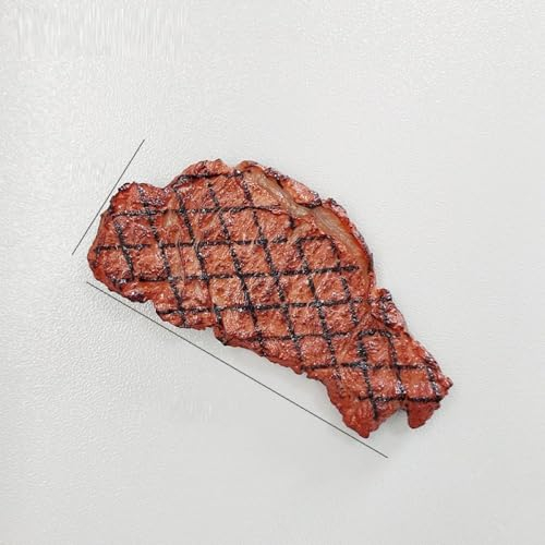 LIBERGA 2 Piezas Imanes Nevera De Comida Simulados, Imanes Grandes para Nevera De Carne, Divertida Decoración para Cocina Pizarra Blanca De Oficina