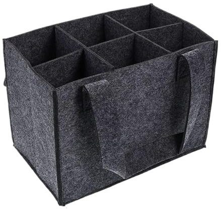 Générique Sac à Bouteilles à 6 Compartiments, Sac de Transport de Bouteilles pour vin, Bouteilles de Boissons – Sac d'épicerie réutilisable pour Le Shopping et Le Rangement, Mariage, Voyage