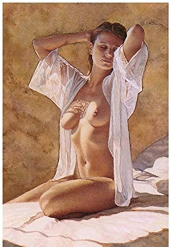 IGHSNZUH Nackte Frau-Puzzle Für Erwachsene, 1000 Teile, Groß, Aus Holz, Für Kinder, Kunst, Intellektuelle Herausforderung, Lernspiel, Heimdekoration, Landschaft