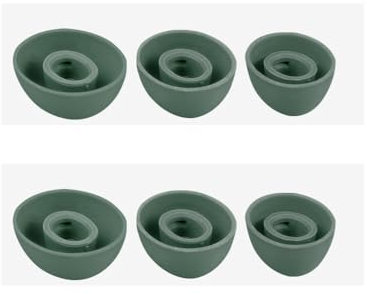 Silicone Eartips for Replacement S/M/L For Oneplus Buds Pro 2, Ear Tips Buds Eartips, Soft Silicone Rubber Flexible Gel Earbuds Earplug, 6PCS (green)