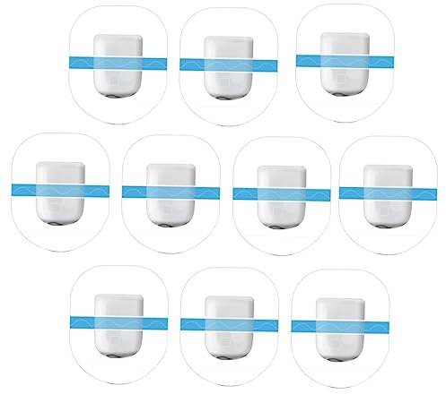 ORFOFE 10 Stück Feste Aufkleber Sensor Transparentes Klebeband Körper Sensor Abdeckband Dusche Wasserdichter Patch Klebstoff Sensorband Sensorfixierung Patch Patch Runde Aufkleber Tpu