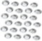 AUTSUPPL 24pcs Metal Paint Trays Stainless Steel Trays for Boys and Girls Artists