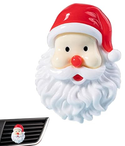Keyubria Auto Dekoration Weihnachten LüFtungsclip, Auto Vent Lufterfrischer Clip, Weihnachts Auto Lüftungsclips, Weihnachtsentlüftungsclips Auto, Weihnachtsbaum Auto LüFtungsclips, Weihnachten