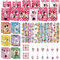 Party Mitgebsel Kindergeburtstag Set-Party Geschenke Mitbringsel Party Favor Spielzeug Geschenktüten Schnapparmband Abzeichen DIY Aufkleber Weihnachts Goodie Bag Füllstoffe Geschenk für Jungen Mädchen