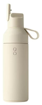 Ocean Bottle - Recycled Stainless Steel Go Water Bottle - Eco-Friendly & Reusable Bottle (Go 500ml - Sand Stone)