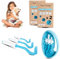 Tick Twister 3 Zeckenhaken für Hunde, Katzen und Menschen – Zeckenzange 3er Set mit Aufbewahrungsbox Sicheres Entfernen ohne Schmerzen – Ideal für Outdoor-Aktivitäten (Blau, 2er-Set)