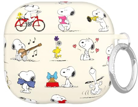 VELVET CAVIAR Kompatibel mit AirPods 4 Hülle mit Schlüsselanhänger – niedliche schützende harte AirPod-Hüllen für Frauen – Snoopy Moods
